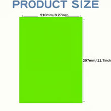 A4 Self Adhesive Sticker Paper Sheet Label Laser Inkjet Print Mailing Address MATT FLURO YELLOW  100 A4 Laser Label - 1up - 210x296mm - 100 per pack