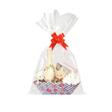 hamper gift box including ribbon and clear cellophane (25x17x9cm) Santas Workshop Direct