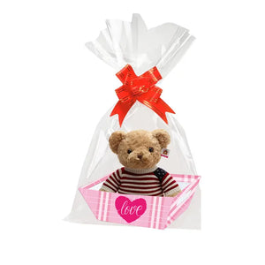 hamper gift box including ribbon and clear cellophane (25x17x9cm) Santas Workshop Direct