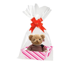 hamper gift box including ribbon and clear cellophane (25x17x9cm) Santas Workshop Direct