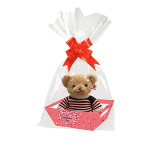 hamper gift box including ribbon and clear cellophane (25x17x9cm) Santas Workshop Direct