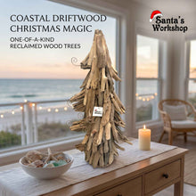 🎄 22.5" (60cm) Unique Driftwood Christmas Tree Decoration – Rustic Handmade Holiday Decor, Coastal Christmas Tabletop Display ✨