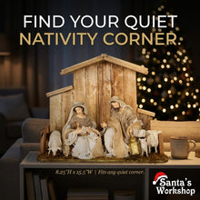 Large Christmas Nativity Set with Stable – 8.25" Holy Family, 12" Three Wise Men & 15.5" Stable | Religious Christmas Manger Scene & Church Decoration