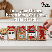 4-Pack Christmas Bakery Gift Boxes – Festive Cookie, Candy & Treat Boxes for Cupcakes, Fudge, Chocolates & Holiday Gifts