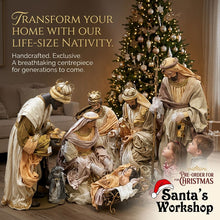 Unique Artisian Handmade Premium Christmas Nativity Figurines Exclusive design with manger approx (52") 131 cm PRE ORDER CHRISTMAS 2026