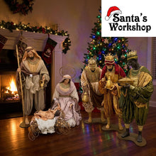 Large Artisian Premium Handmade Christmas nativity figurines with matching ANGEL pre order  set with manger approx 132 cm PRE ORDER CHRISTMAS 2026