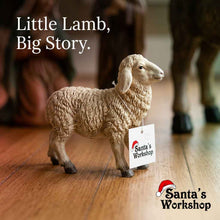Christmas Nativity Set Barn Animal Ceramic Sheep Figurine 10cm – Traditional Nativity Scene Decoration, Christmas Crib Display & Holiday Home Décor