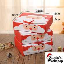 6pcs Christmas Bakery Gift Box 31cm |  Treat Packaging Box for Holiday Gifts