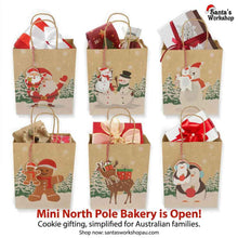 12pcs Christmas Bakery Gift Bags with Tags – Holiday Cookie, Pastry, Candy & Treat Packaging Bags for Christmas Gifts, Party Favors & Bakery Treats