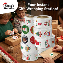 1000PCS Christmas Stickers – 5 Rolls of 200 Festive Seal Labels, Christmas Designs for Gift Wrapping, Boxes, Envelopes, Party Favors & Holiday Packaging