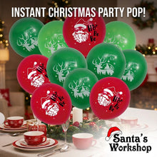12PCS Merry Christmas Latex Balloons 12 Inch – Red, Green & White Party Balloons for Christmas Decorations, Holiday Parties, Family Gatherings & Festive Events