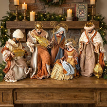 18.75”Christmas Nativity 20.25”set / scene with manger  -51 cm