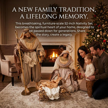 Very Large Christmas Religious Handmade Nativity Set with Manger (52" | 131 cm) - Pre Order 2026