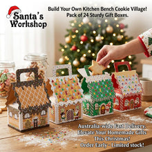 Christmas house cookie/candy bakery boxes 24pcs (12cm height)