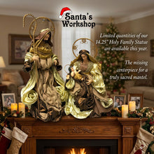 14.25" (38cm) Christmas Holy Family Statue – Religious Nativity Ornament, Christian Christmas Home Décor & Holiday Display