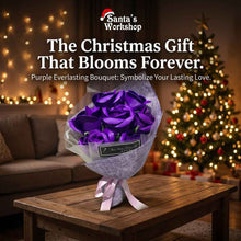 Purple Everlasting Flower Bouquet 26cm – Forever Flowers Gift for Mother's Day, Valentine's Day, Birthdays, Anniversary & Home Décor