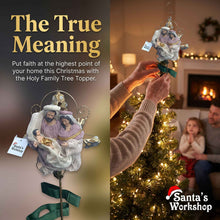 🎄 12.75" (32cm) Holy Family Christmas Tree Topper – Religious Nativity Ornament, Christian Christmas Tree Decoration & Holiday Home Decor ✨