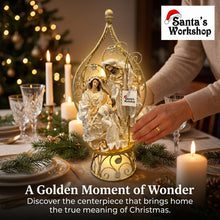 27cm Christmas Religious Handmade Nativity Set - Holy Family in Gazebo (17.75” / 45 cm)