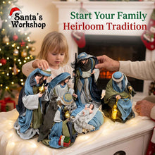 🎄 32–35cm Handmade Christmas Nativity Set – Holy Family & Three Kings Figurines, Religious Christian Christmas Home Decor & Holiday Gift ✨