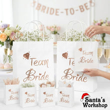 6pcs Team Bride White Gift Bags