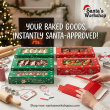 12PCS Christmas large Gift Boxes 30 x 14 x 6.5cm | Premium Cardboard Packaging for Cookies, Gifts & Holiday Treats | Easy Assembly | Pre-Order