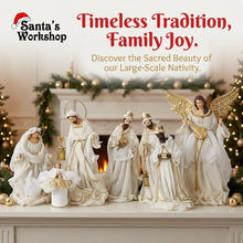 Large Christmas Nativity Set – 16.25″ Holy Family, 15.75″ Three Wise Men & 14.25″ Angel