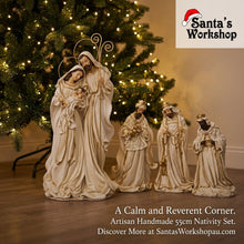 21' (55cm) Christmas Religious Handmade HOLY FAMILY 55cm 15.75” Unique Artisian Handmade Premium Exclusive Christmas Nativity figurine Three Kings 38 cm