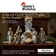 Pre ORDER Colourful 20.25″ Handmade Christmas Nativity Set with Holy Family, 3 Wise Men & 23″ Angel – 53cm Religious Manger Scene