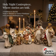 Holy Family Christmas Religious Handmade Nativity Set with Manger - 25-35cm