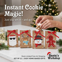12pcs Christmas Themed Bakery Cookie Gift Boxes – Holiday Treat Packaging for Cookies, Candy, Chocolates, Biscuits & Christmas Party Favors