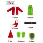MEDIUM  Adult Costume The Grinch Men Christmas Santa Xmas Cosplay Fancy Dress Outfit