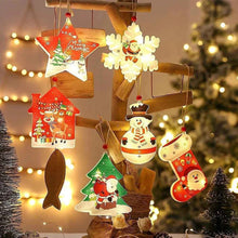 Christmas Tree Santa Ornament with LED Lights – 1PC Festive Reindeer Hanging Decoration for Christmas Tree, Home, Party & Holiday Décor