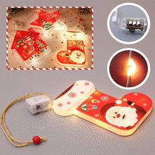 Christmas Tree Santa Ornament with LED Lights – 1PC Festive Reindeer Hanging Decoration for Christmas Tree, Home, Party & Holiday Décor