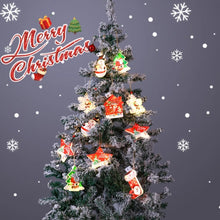 Christmas Tree Santa Ornament with LED Lights – 1PC Festive Reindeer Hanging Decoration for Christmas Tree, Home, Party & Holiday Décor