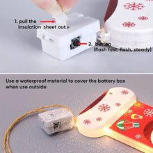 Christmas Tree Santa Ornament with LED Lights – 1PC Festive Reindeer Hanging Decoration for Christmas Tree, Home, Party & Holiday Décor