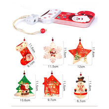 Christmas Tree Santa Ornament with LED Lights – 1PC Festive Reindeer Hanging Decoration for Christmas Tree, Home, Party & Holiday Décor