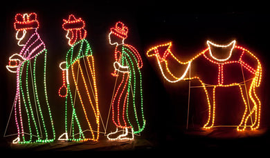 Samland Wise Men'S Camel Led Christmas Motif Rope Light Nativity - Santas Workshop Direct 