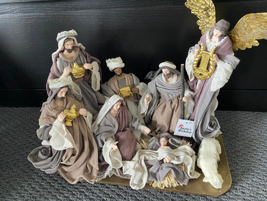 12.5Christmas Nativity set / scene with manger  -51 cm Santas Workshop Direct