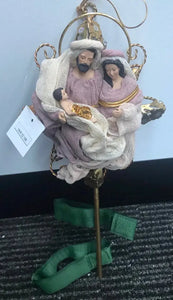  12.75 Christmas Tree Topper Holy Family 32cm Santas Workshop Direct