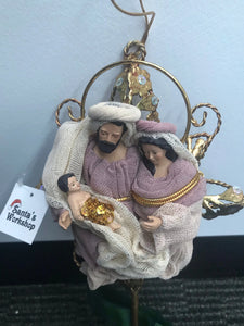 12.75 Tree Topper Holy Family 32cm Santas Workshop Direct