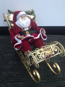 15Santa on sleigh - 40 cm approx Santas Workshop Direct