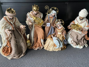 18.75”Christmas Nativity 20.25”set / scene with manger  -51 cm Santas Workshop Direct