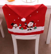 Christmas festive snowman design chair cover x 2pcs - Santas Workshop Direct