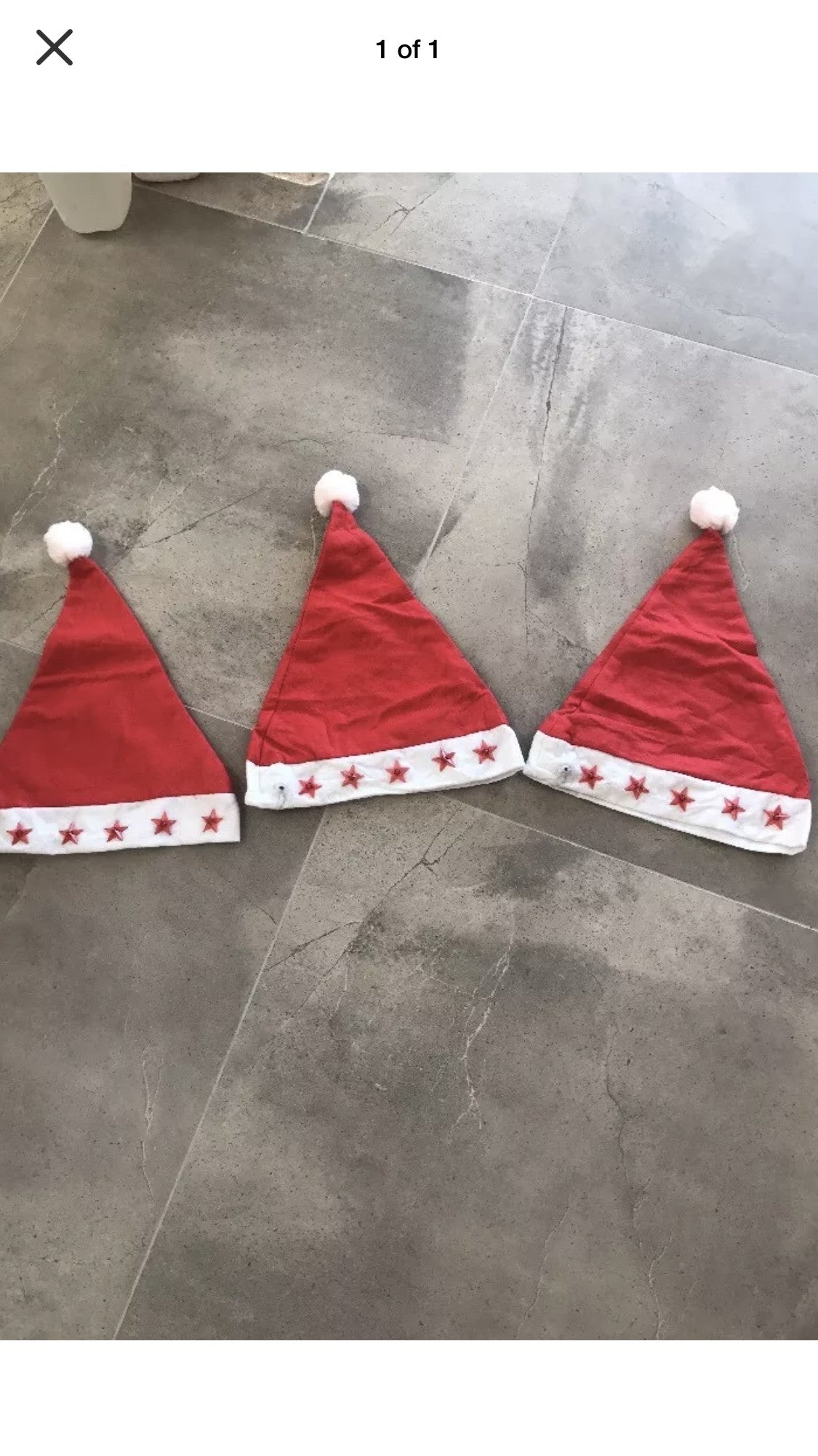 3x Christmas hats Santas Workshop Direct