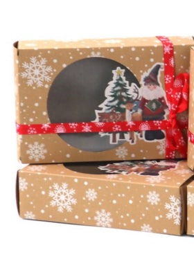 6 boxes x Christmas Santa/ Elf boxes cake  candy lollies gift boxes Santas Workshop Direct