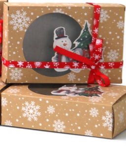 6 pc x Santa Christmas  gift boxes /cake / lollies/cookies Santas Workshop Direct