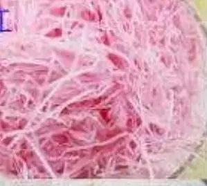 Baby pink  Shredded tissue paper hamper filler 20grams Santas Workshop Direct