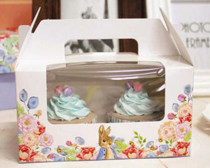 Bakery Cup cake boxes Easter Basket Bunny Bags / Bucket / cookie gift box x6 pcs Santas Workshop Direct