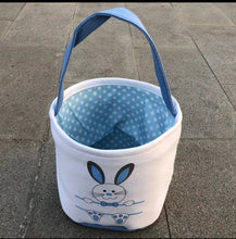 Blue Easter Basket Bunny Bags / Bucket x1 pc Santas Workshop Direct