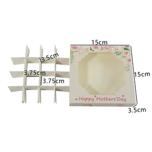 CFathers Day Cake box Mothers day / Valentines cookies / cup cake box x1 pc Santas Workshop Direct